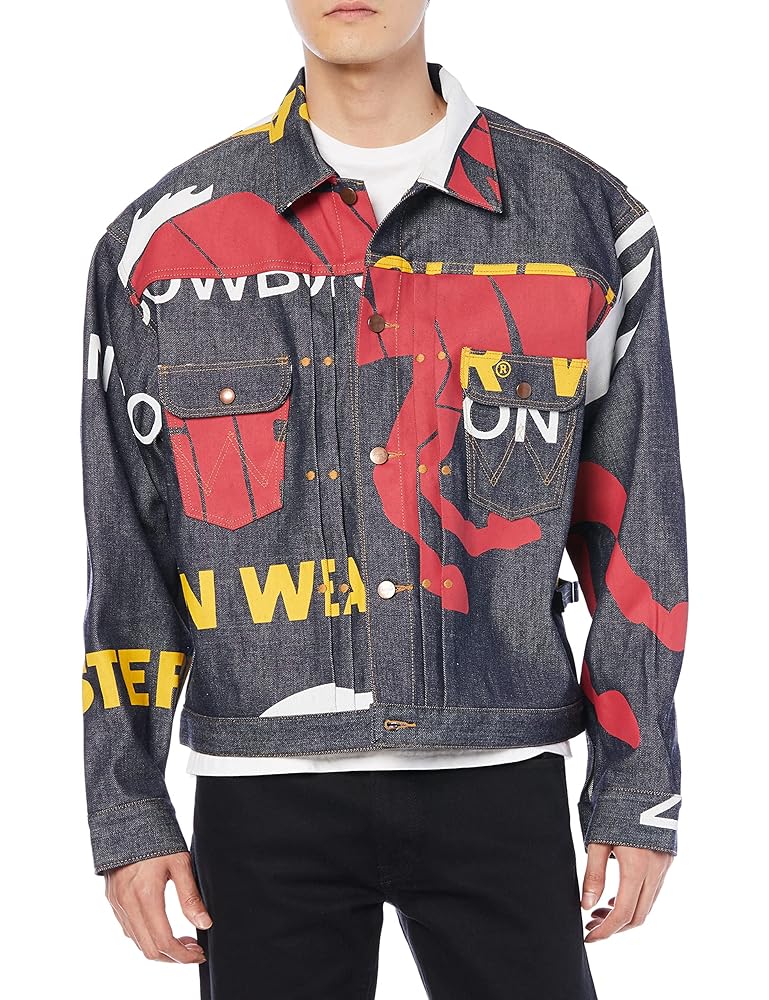 wrangler75th SPECIAL ITEMプリントデニムジャケット wrangler75th SPECIAL ITEMプリントデニムジャケット Wrangler75